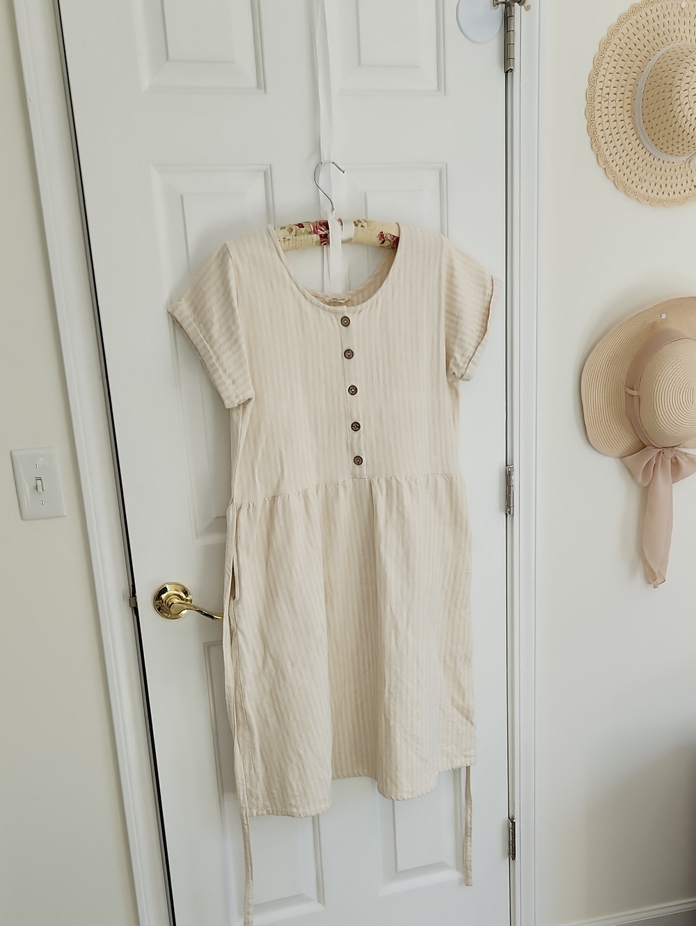 Little Cottonwood Cream Striped Meadow Dress